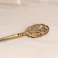 Vintage Brass Letter Opener with Fancy Design on Top