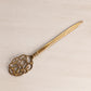 Vintage Brass Letter Opener with Fancy Design on Top