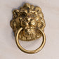 Vintage Brass Lion Head Drawer Handle Pull