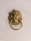 Vintage Brass Lion Head Drawer Handle Pull