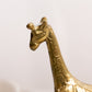 Vintage Brass Mother and Baby Giraffe Figurine