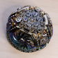 Vintage Carnival Glass Comet in The Stars Bowl with Sawtooth Edge
