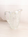 Vintage Clear Iridescent Glass Valtec Pitcher