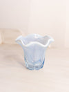 Vintage Duncan & Miller Glass Small Canterbury Blue Opalescent Vase