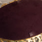 Vintage Extra Large Oval Gold Tone Mirror Tray with Floral Designs