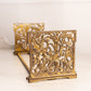 Vintage Fancy Brass Floral Extendable Book Rack