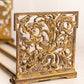 Vintage Fancy Brass Floral Extendable Book Rack