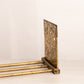 Vintage Fancy Brass Floral Extendable Book Rack