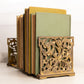 Vintage Fancy Brass Floral Extendable Book Rack