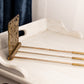 Vintage Fancy Brass Floral Extendable Book Rack