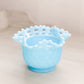 Vintage Fenton Blue Milk Glass Bowl with Basket Weave Design
