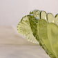 Vintage Fenton Glass Large Oval Colonial Green Daisy and Button Console Bowl