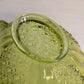 Vintage Fenton Glass Large Oval Colonial Green Daisy and Button Console Bowl