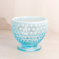 Vintage Fenton Glass Medium Blue Opalescent Hobnail Footed Bowl (Missing Lid)