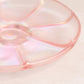 Vintage Fenton Glass Velva Rose Pink Iridescent Stretch Glass Salver Plate