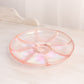 Vintage Fenton Glass Velva Rose Pink Iridescent Stretch Glass Salver Plate