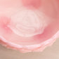 Vintage Fenton Medium Pink Rosalene Glass 3-Toed Water Lily Bowl