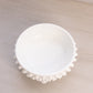 Vintage Fenton White Milk Glass Hobnail Lidded Dish