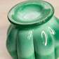 Vintage Fenton Mongolian Green Short Circular Slag Glass Rose Bowl