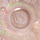 Vintage Fenton Pink Iridescent Glass Butterfly Dish with 2 Handles
