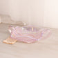 Vintage Fenton Pink Iridescent Glass Butterfly Dish with 2 Handles
