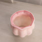 Vintage Fenton Small Pink and White Slag Glass Vase (Glows)