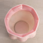 Vintage Fenton Small Pink and White Slag Glass Vase (Glows)