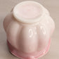 Vintage Fenton Small Pink and White Slag Glass Vase (Glows)