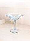 Vintage Fostoria Glass Compote Glass Azure Blue Versailles Compote