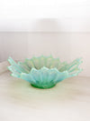 Vintage Large Green Opalescent Glass Fostoria Heirloom Bowl