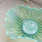 Vintage Large Green Opalescent Glass Fostoria Heirloom Bowl
