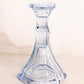 Vintage Fostoria Light Blue Glass Virginia Candlestick