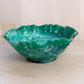 Vintage Imperial Glass Medium Green Slag Rose Bowl with Ruffle Edge