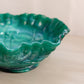 Vintage Imperial Glass Medium Green Slag Rose Bowl with Ruffle Edge