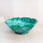 Vintage Imperial Glass Medium Green Slag Rose Bowl with Ruffle Edge