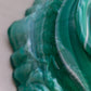 Vintage Imperial Glass Medium Green Slag Rose Bowl with Ruffle Edge