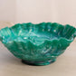 Vintage Imperial Glass Medium Green Slag Rose Bowl with Ruffle Edge