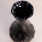 Vintage Imperial Glass Small Black Bud Vase with Floral Designs