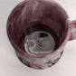Vintage Imperial Medium Purple Slag Glass Mug with Bird Designs