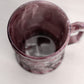 Vintage Imperial Medium Purple Slag Glass Mug with Bird Designs