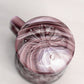 Vintage Imperial Medium Purple Slag Glass Mug with Bird Designs