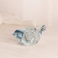 Vintage Indiana Glass Light Blue Bird Votive Candleholder