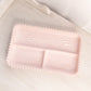 Vintage Jeannette Glass Large Rectangular Pink Milk Glass Divided Tray