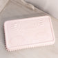 Vintage Jeannette Glass Large Rectangular Pink Milk Glass Divided Tray