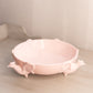 Vintage Jeannette Glass Medium Light Pink Milk Glass Pheasant Bird Bowl