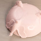 Vintage Jeannette Glass Medium Light Pink Milk Glass Pheasant Bird Bowl