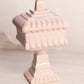 Vintage Jeannette Glass Medium Shell Pink Milk Glass Wedding Box