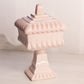 Vintage Jeannette Glass Medium Shell Pink Milk Glass Wedding Box
