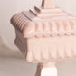 Vintage Jeannette Glass Medium Shell Pink Milk Glass Wedding Box
