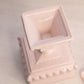 Vintage Jeannette Glass Medium Shell Pink Milk Glass Wedding Box